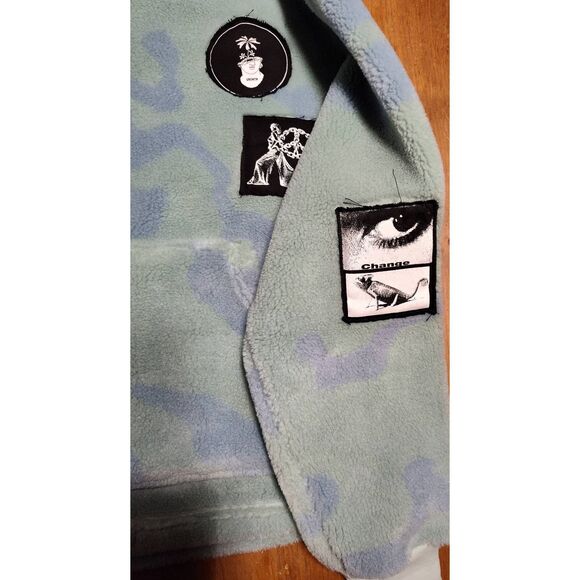 THE SHERPA DYED PATCH HOODIE BY JUNGLES WITH J FERG ART SIZE MEDIUM - Picture 3 of 14